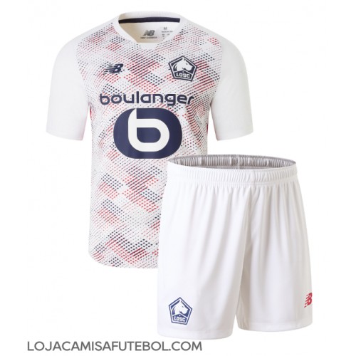 Camisa de Futebol Lille OSC Equipamento Secundário Infantil 2024-25 Manga Curta (+ Calças curtas)